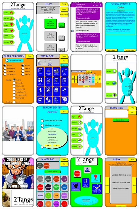 Zelfmanagement app vroeg prototype