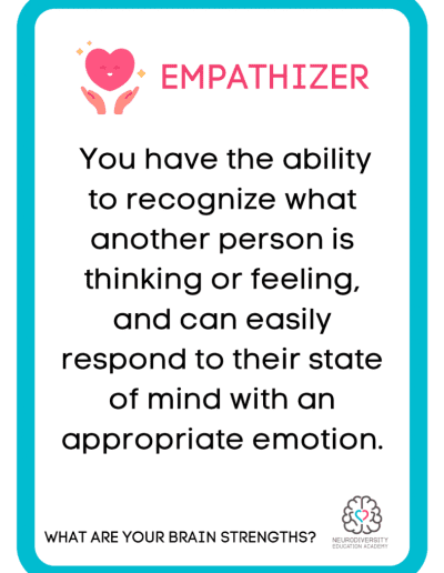 What are Your Brain Strengths cards - Neurodiversity Foundation - Neurodiversity Education Academy