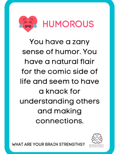 What are Your Brain Strengths cards - Neurodiversity Foundation - Neurodiversity Education Academy