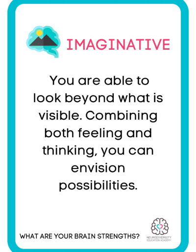 What are Your Brain Strengths cards - Neurodiversity Foundation - Neurodiversity Education Academy