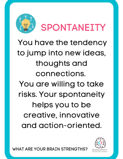 What are Your Brain Strengths cards - Neurodiversity Foundation - Neurodiversity Education Academy