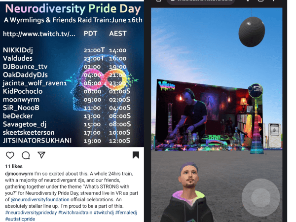 24 hours DJ Train by DJ Moonwyrm and the wyrmlings - ND Pride 2023 - secret rave for pride - June 16th