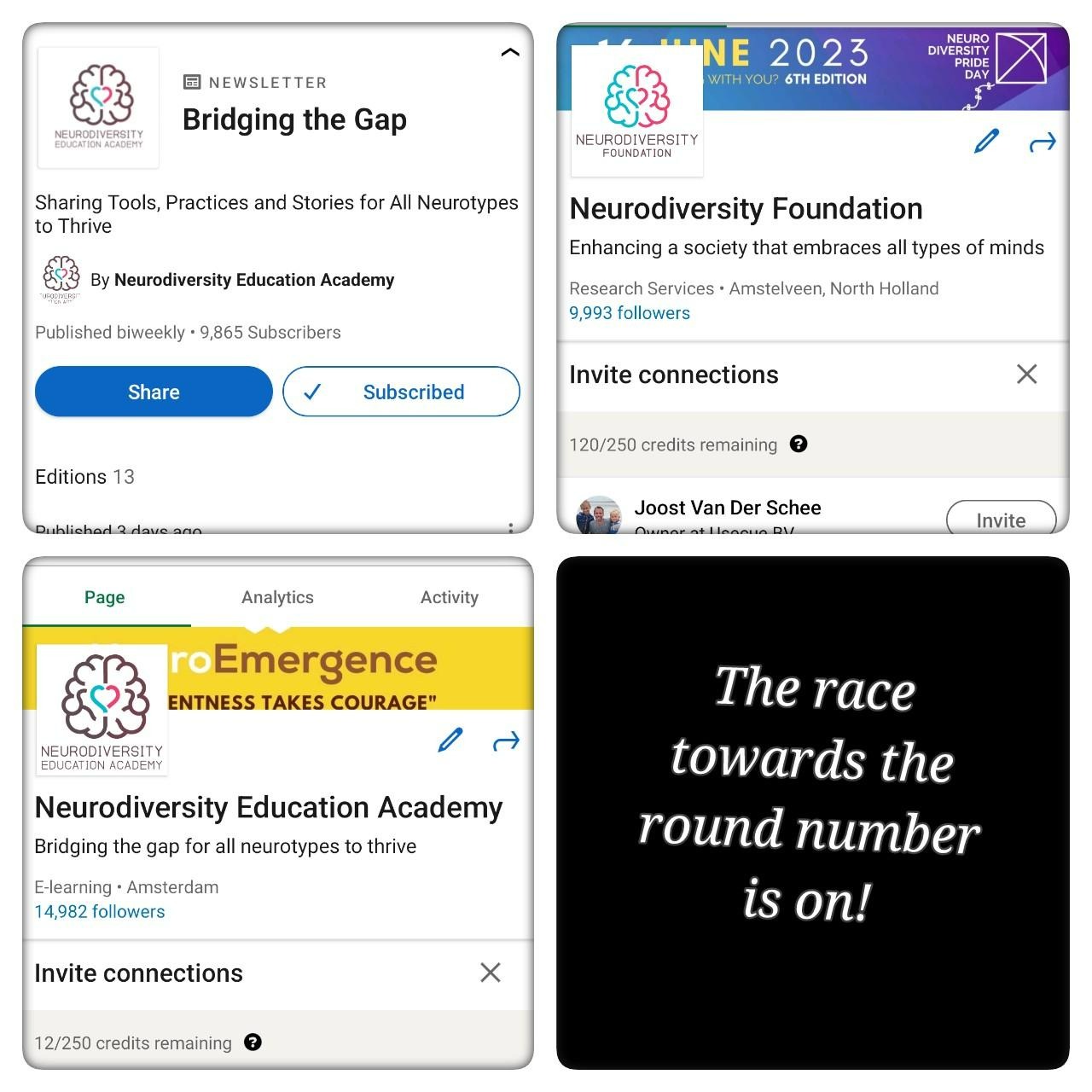 Neurodiversity Foundation social media channels